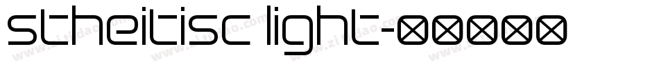 stheitisc light字体转换